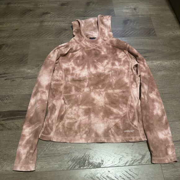 Patagonia Synchilla Micro D-Luxe Hoody Tie Dye Dusty Rose Pink M NWOT - Picture 1 of 4